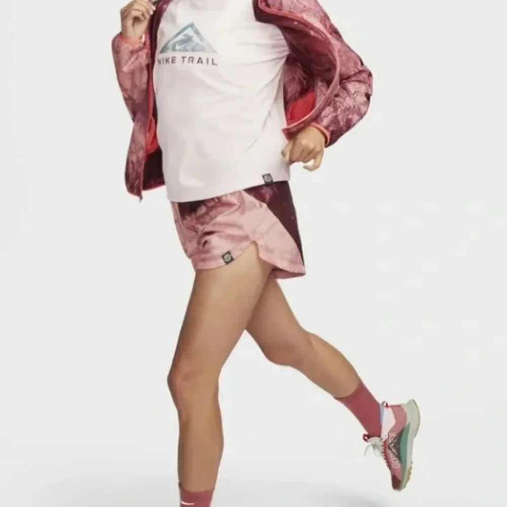 Nike Trail Women's Pink Tie-Dye Athletic Shorts